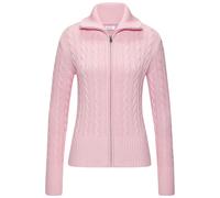 Strickjacke LASCANA, Herren, Gr. 32/34, rosé, Strick, Obermaterial: 50% Baumwolle, 50% Polyacryl, unifarben, figurumspielend hüftlang, Strickjacken Strickjacke (98422934-32) rosé