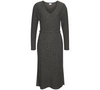 Sweatkleid LASCANA "-Rippkleid, Loungekleid" Gr. 40/42, N-Gr, grau (anthrazit, melange) Damen Kleider (38422848-40) anthrazit, melange