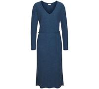 Strickkleid LASCANA "/ Rippkleid/ Loungekleid" Gr. 32/34, N-Gr, blau (blau, melange) Damen Kleider (62501928-32) blau, melange