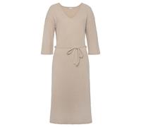 Sweatkleid LASCANA "-Rippkleid, Loungekleid" Gr. 32/34, N-Gr, beige (sand, melange) Damen Kleider (52171742-32) sand, melange