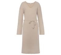 Sweatkleid LASCANA "-Rippkleid, Loungekleid" Gr. 36/38, N-Gr, beige (sand, melange) Damen Kleider (52171742-36) sand, melange