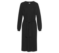 Strickkleid LASCANA Gr. 32/34, N-Gr, schwarz Damen Kleider Langarm (83653959-32)