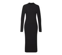 Strickkleid LASCANA, Damen, Gr. 38, N-Gr, schwarz, Strick, Obermaterial: 84% Polyacryl, 10% Polyamid, 6% Polyester, unifarben, figurbetont ca. Mitte Wade, Kleider Strickkleid, mit Zopfmuster, figurbet