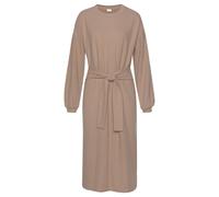 Strickkleid LASCANA Gr. 40/42, N-Gr, grau (taupe) Damen Kleider Langarm (98156709-40)