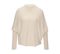 Strickpullover LASCANA, Damen, Gr. 32/34, beige, Strick, Obermaterial: 100% Polyester, unifarben, figurumspielend, Fledermausärmel, Pullover, mit Fledermausärmeln, modischer Damenpullover, Topseller (