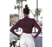 LASCANA Strickpullover Damen brombeer/burgunder Gr.44/46