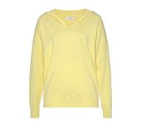 Strickpullover LASCANA "-Kapuzensweatshirt" Gr. 32/34, gelb Damen Pullover (28773421-32) gelb