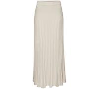 Strickrock LASCANA, Damen, Gr. 38, beige melange, Strick, Obermaterial: 100% Polyacryl, unifarben, figurumspielend knöchellang, Röcke, in Plisseeoptik, eleganter Maxirock aus Strukturstrick (19796955-