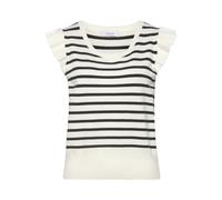 Stricktop LASCANA Gr. 44/46, schwarz-weiß (creme, schwarz gestreift) Damen Tops (13356020-44) creme, schwarz gestreift