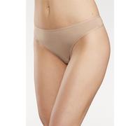 String LASCANA "aus hochwertiger Modal-Qualität", Damen, Gr. 48/50, beige, Obermaterial: 94% Modal (TENCEL™), 6% Elasthan, unifarben, körpernah, Unterhosen String (337422-48) beige