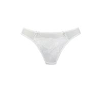 String LASCANA "Gabriella", Damen, Gr. 40/42, beige (creme), Spitze, Obermaterial: 50% Polyamid, 30% Polyester, 20% Elasthan, Unterhosen String, aus Mesh mit hauchzarter Stickerei, transparente Unterw