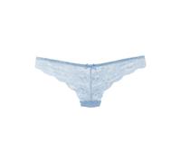 String LASCANA, Damen, Gr. 48/50, blau (himmelblau), Spitze, Obermaterial: 90% Polyamid, 10% Elasthan, unifarben, körpernah, Unterhosen String, aus schöner Vollspitze und Schleife (85491942-48) himmel