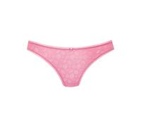 String LASCANA, Damen, Gr. 40/42, blau (pink), Spitze, Obermaterial: 77% Polyamid, 23% Elasthan, Unterhosen String, aus Spitze in Kussmund-Optik (11638924-40) pink
