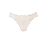 String LASCANA "Tiziana", Damen, Gr. 44/46, beige (puder), Microtouch, Obermaterial: 84% Polyamid, 16% Elasthan, figurbetont, Unterhosen, mit anteilig recycelter Spitze (36316864-44) puder
