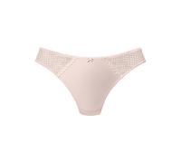 String LASCANA, Damen, Gr. 48/50, beige (puder), Obermaterial: 78% Baumwolle, 16% Polyamid, 6% Elasthan, Unterhosen String, aus Bio-Baumwolle (84101022-48) puder