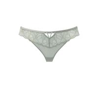 Lascana String Alicia Damen Microtouch mit Spitzenbund 84% Polyamid/16% Elasthan Gr. 36/38 salbei