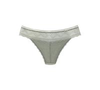 String LASCANA "Tiziana", Damen, Gr. 36/38, grün (salbei), Microtouch, Obermaterial: 84% Polyamid, 16% Elasthan, figurbetont, Unterhosen String, mit anteilig recycelter Spitze (59241068-36) salbei