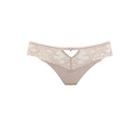 String LASCANA "Alana", Damen, Gr. 32/34, beige (sand), Obermaterial: 56% Polyamid, 32% Seide, 12% Elasthan, Unterhosen String, mit hohem Seidenanteil und edler Spitze (31567625-32) sand