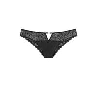 String LASCANA, Damen, Gr. 40/42, schwarz, Microtouch, Obermaterial: 87% Polyamid, 13% Elasthan, körpernah, Unterhosen String, rundherum besetzt mit feinen Kristallsteinen (28140543-40) schwarz