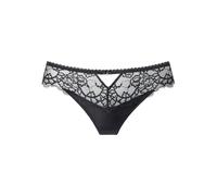 String LASCANA "Alana", Damen, Gr. 44/46, schwarz, Obermaterial: 56% Polyamid, 32% Seide, 12% Elasthan, Unterhosen String, mit Seide und edler Spitze, Dessous (78468259-44) schwarz