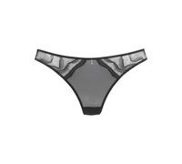 String LASCANA, Damen, Gr. 48/50, schwarz, Spitze, Obermaterial: 81% Polyamid, 19% Elasthan, Unterhosen String, aus hauchzarter Spitze mit edlem Glitzeraccessoire, Reizwäsche (34490621-48) schwarz