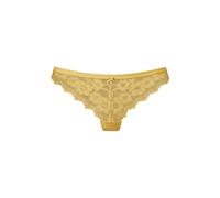 String LASCANA, Damen, Gr. 44/46, gelb (sonnengelb), Spitze, Obermaterial: 85% Polyamid, 10% Elasthan, 5% Polyester, Unterhosen String, aus zarter, elastischer Jacquardspitze (42158945-44) sonnengelb