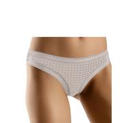 LASCANA String, (3 St.), mit grafischer Spitze 36/38, 3 St. beige Damen Tagwäsche Wäsche String 36/38, 3 St. taupe