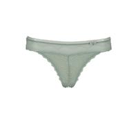 String LASCANA "Tiziana", Damen, Gr. 44/46, grün (salbei), Microtouch, Obermaterial: 84% Polyamid, 16% Elasthan, figurbetont, Unterhosen, mit anteilig recycelter Spitze (59241068-44) salbei