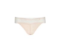 String LASCANA "Tiziana", Damen, Gr. 36/38, beige (puder), Microtouch, Obermaterial: 84% Polyamid, 16% Elasthan, figurbetont, Unterhosen, mit anteilig recycelter Spitze (36316864-36) puder