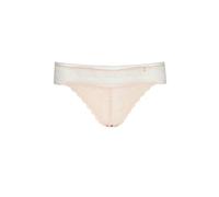 String LASCANA "Tiziana", Damen, Gr. 40/42, beige (puder), Microtouch, Obermaterial: 84% Polyamid, 16% Elasthan, figurbetont, Unterhosen, mit anteilig recycelter Spitze (36316864-40) puder
