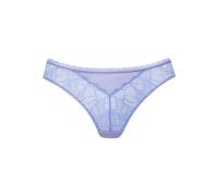 Stringpanty LASCANA "Alicia", Damen, Gr. 40/42, blau (kornblumenblau), Microtouch, Obermaterial: 90% Polyamid, 10% Elasthan, figurbetont, Unterhosen, aus dezent transparenter Spitze (56409062-40) korn