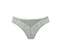 Stringpanty LASCANA "Alicia", Damen, Gr. 32/34, grün (salbei), Microtouch, Obermaterial: 90% Polyamid, 10% Elasthan, figurbetont, Unterhosen, aus dezent transparenter Spitze (49704817-32) salbei