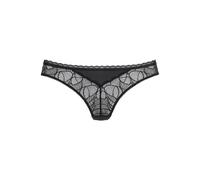 Lascana String-Panty Alicia – Microtouch, figurbetont, Spitze, schwarz – Größe 36/38