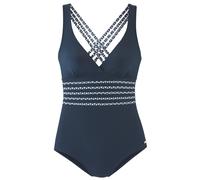 SUNSEEKER Badeanzug Damen marine bedruckt Gr.38 Cup D