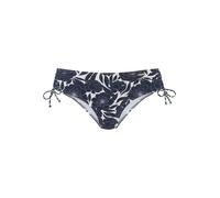 Lascana - Sunseeker LM Bikinihose mit Raffung navy-print - Gr. - 38
