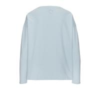 Sweatshirt LASCANA, Damen, Gr. 32/34, beige (hellblau, creme), Sweatware, Obermaterial: 95% Baumwolle, 5% Elasthan, bestickt, unifarben, figurumspielend hüftlang, Rundhals, Sweatshirts, mit kleinen St