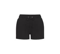 Sweatshorts LASCANA, Damen, Gr. 44/46, N-Gr, schwarz, Obermaterial: 60% Baumwolle, 40% Polyester, unifarben, casual, bequem kurz, Hosen, Lounge-/Relaxshorts mit Bindeband, Loungewear (29252205-44) sch
