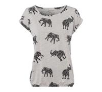 LASCANA T-Shirt Damen beige-gemustert Gr.32/34