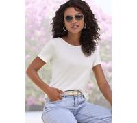 LASCANA T-Shirt Damen creme, schwarz Gr.40/42