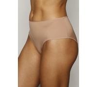 Taillenslip LASCANA, Damen, Gr. 32/34, braun (caramel), Microfaser, Obermaterial: 77% Polyamid, 23% Elasthan, unifarben, körpernah, Unterhosen Taillenslip, aus weicher und hoch elastischer Microfaser