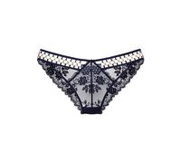 Tanga LASCANA, Damen, Gr. 40/42, blau (marine), Spitze, Obermaterial: 85% Polyamid, 15% Elasthan, Unterhosen, mit Cut-Outs und dekorativen Ringen, sexy Dessous, Reizwäsche (40158834-40) marine