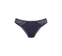Tanga LASCANA "Evita", Damen, Gr. 40/42, dunkelblau, Obermaterial: 90% Polyamid, 10% Elasthan, Unterhosen Tanga, mit Cutout hinten (57434314-40) dunkelblau