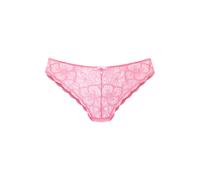 Tanga LASCANA "Nikoletta", Damen, Gr. 40/42, pink, Spitze, Obermaterial: 88% Polyamid, 12% Elasthan, Unterhosen Tanga, mit feiner Zierschleife und Accessoire in Perlenoptik (37900023-40) pink