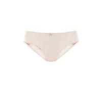 Tanga LASCANA, Damen, Gr. 36/38, puder, bunt, Microtouch, Netz, Obermaterial: 73% Polyamid, 20% Polyester, 7% Elasthan, Unterhosen, mit blumiger Stickereispitze (26746668-36) puder, bunt