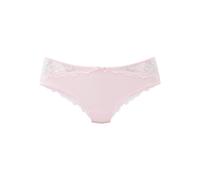 Tanga LASCANA "Vittoria", Damen, Gr. 32/34, rosa (rosé), Obermaterial: 84% Polyamid (TACTEL), 16% Elasthan (LYCRA), körpernah, Unterhosen Tanga, mit Spitzeneinsätzen (51100115-32) rosé