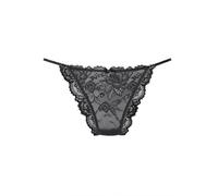 Tanga LASCANA Gr. 36/38, schwarz Damen Unterhosen (42604142-36) schwarz