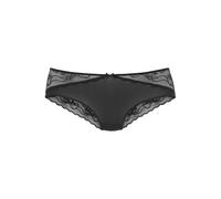 Tanga LASCANA "Vittoria", Damen, Gr. 44/46, schwarz, Obermaterial: 84% Polyamid (TACTEL), 16% Elasthan (LYCRA), körpernah, Unterhosen Tanga, mit Spitzeneinsätzen (70124315-44) schwarz