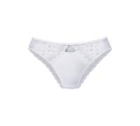 Tanga LASCANA, Damen, Gr. 36/38, weiß, Microfaser, Obermaterial: 89% Polyamid, 11% Elasthan, körpernah, Unterhosen Tanga, mit extravaganten Spitzeneinsätzen (59604001-36) weiß