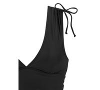 Tankini LASCANA "Cillo", Damen, Gr. 40, Cup C/D, schwarz, Recycling-Polyamid, unifarben, Bikini-Sets Tankini, mit regulierbaren Träger auf der Schulter (86997653-40) schwarz