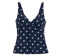 LASCANA Tankini-Oberteil in Dunkelblau - Größe 40D-Cup | Damen Bademode